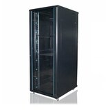 Netiks 27U/19" rek orman stojeći A26027 (šxdxv) 600x1000x1400mm staklena prednja vrata sa bravom, sertifikovan za nosivost 1000kg, točkići i nožice sa nivelacijom, prednje i zadnje šine 19" sa brojevima unita Cene