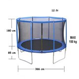 Trambolina 12ft 366x265cm OUT0002