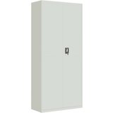 vidaXL Arhivska omara svetlo siva 90x40x240 cm jeklo | Shoptok.si