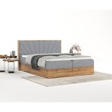 Maison de Rêve Siva/v naravni barvi boxspring postelja s prostorom za shranjevanje 160x200 cm Asahi – | Shoptok.si