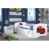  Drveni dječji krevet AUTO s ladicom - 180x80 cm plavi | shoptok.hr