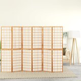 vidaXL zložljiv 6-delni paravan japonski stil 240x170 cm črne barve | Shoptok.si