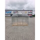  Modularni čelični plastenik Flora,4 mx2.64m, samo okvir, razmak između lukova 0.67m Slike