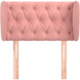  Uzglavlje s ušima ružičasto 83x23x78/88 cm baršunasto | shoptok.hr