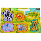  Drvena ploča za igru + Safari Puzzle | shoptok.hr