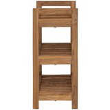  Polica za kupaonicu Prirodna 45 x 30 x 71 cm Čvrsto teak drvo | Shoptok.si