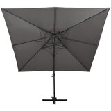  Konzolni vrtni suncobran s dvostrukim vrhom 300x300 cm antracit | Eponuda.com