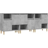  Komode 3 kom siva boja betona 60x35x70 cm od konstruiranog drva | shoptok.hr