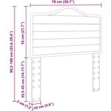  Uzglavlje s uzglavljem Sonoma hrast 75 cm Konstruirano drvo | shoptok.hr