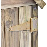  Lopa za orodje z vrati 77x28x178 cm impregnirana borovina | Shoptok.si