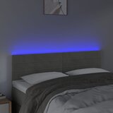  LED uzglavlje svjetlosivo 144x5x78/88 cm baršunasto | shoptok.hr