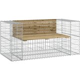  Vrtna klupa s gabionskim dizajnom 143 x 71 x 65,5 od borovine | shoptok.hr