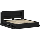  Okvir kreveta s pohranom Crna 180 x 200 cm Konstruirano drvo | Eponuda.com