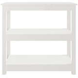  Konzolni stol bijeli 80x40x74 cm od masivne borovine | shoptok.hr