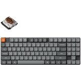 KEYCHRON K13 Max Brezžična Mehanska Tipkovnica Low-Profile, Bluetooth / 2.4 GHz, Bela osvetlitev, Gateron Brown, US Layout, K13M-A3, (21733822) Cene