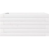  Vrtna sadilica bijela 50 x 50 x 23 cm od masivne borovine | shoptok.hr