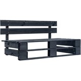  Srednja vrtna sofa od paleta od crno impregnirane borovine | shoptok.hr