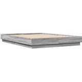  Okvir kreveta s LED svjetlima siva boja hrasta 140 x 200 cm | Eponuda.ba