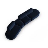 Milo Casa Modra žametna sedežna garnitura levi kot 428 cm Paolo – | Shoptok.si
