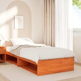  Dnevni krevet s madracem od voska smeđi 100x200cm puno drvo bor | shoptok.hr