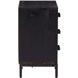  Noćni ormarić crni 40x30x55 cm od masivne borovine | shoptok.hr