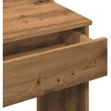 vidaXL Toaletni stol s LED svjetlima Artisan hrast 96x40x142 cm | shoptok.hr