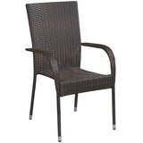  5-dijelni vrtni blagovaonski set smeđe-crni | shoptok.hr