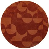 Flair Rugs Ročno tkana volnena okrogla preproga v barvi terakote ø 160 cm Gigi – | Shoptok.si