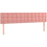 The Living Store posteljno vzglavje 2 kosa roza 90x5x78/88 cm žamet - vzglavje, (21418376) | Shoptok.si