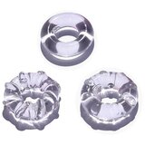 SuperLove Cock Ring Set Transparent 3 Pack | shoptok.hr