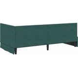  Kutni okvir kreveta Tamnozelena 90 cm x 200 cm Baršun | shoptok.hr