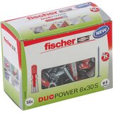 Fischer tiple s vijcima Duopower (Promjer tiple: 6 mm, Duljina tiple: 30 mm, 50 Kom., Vijak s upuštenom glavom) | shoptok.hr