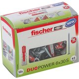 Fischer ZIDNI VLOŽEK Z VIJAKOM DUOPOWER 6X30 S Z ROBOM +VIJAK 4.5X40 VG | Shoptok.si