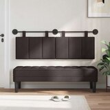  Držeće uzglavlje Zidne Tamno smeđa 150 x 55 x 5 cm tkanina - Tamno smeđa 140 cm bez LED | shoptok.hr
