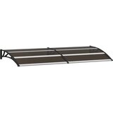 Nadstrešnica za vrata crna 200 x 75 cm PC | shoptok.hr