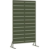  Zaslon za privatnost 100 x 50 x 180 cm Čelik Maslinastozelena | shoptok.hr