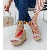 Gemre Beige lace-up wedge sandals Aziza | shoptok.hr