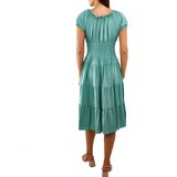 Gemre Green midi dress with ruching Tarano | shoptok.hr