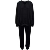 Pri Tracksuit set sweatshirt pants smooth velor Cene