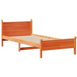 Okvir kreveta bez madraca voštano smeđi 75 x 190 cm od borovine | shoptok.hr