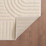 Novel preproga z visokim florom art 160/230 cm tkano krem barve | Shoptok.si