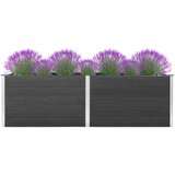 vidaXL Visoka greda 200x50x91 cm WPC siva | Shoptok.si
