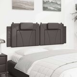 vidaXL Vzglavna stranica siva 160 cm umetno usnje, (21142507) | Shoptok.si