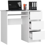 AKORD A-6 Računalniška Miza, Desna Izvedba, Bela, (5000332902) | Shoptok.si
