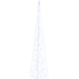  Akrilni ukrasni stožac s LED svjetlima plavi 120 cm | shoptok.hr