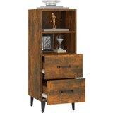  Komoda dimljeni hrast 34,5x34x90 cm konstruiran les, (20654424) | Shoptok.si