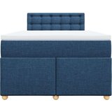 vidaXL Krevet s oprugama i madracem plavi 120 x 200 cm od tkanine | shoptok.hr