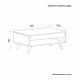 Hanah home Sto za kafu Century Sapphire Hrast | ePonuda.com