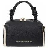 Torbe Two-tone Faux Leather Shoulder Bag Črna