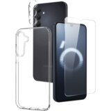 NN-Su Combo Maska za Samsung A16 sa sa zaštitom ekrana i objektiva, TPU Phone Case, Providna Cijene